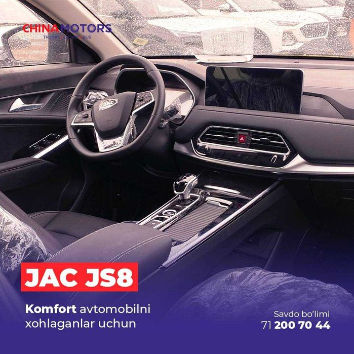 JAC / JS8 / FULL Complect / 100% To'lov evaziga / Tayyor