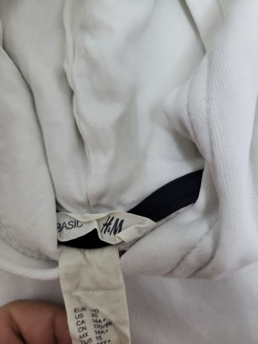 Bluză H&M alb negru și griu