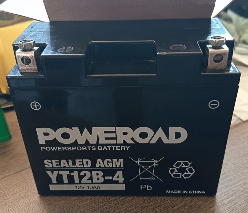 acumulator baterie moto YT12B-BS poweroad 12V 10A