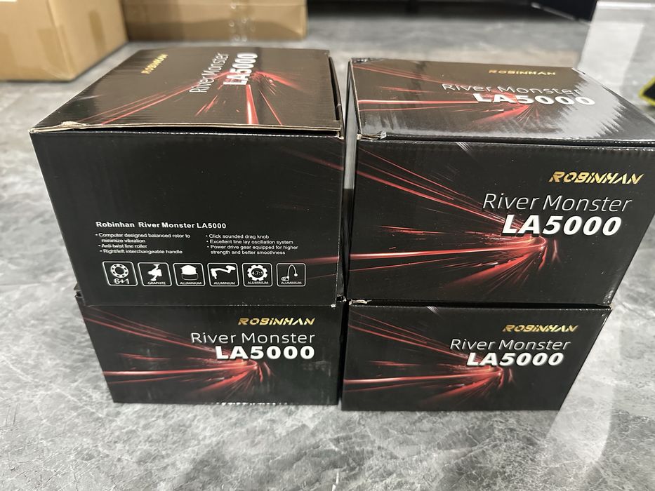 Set 4 mulinete Robinhan River Monster LA5000 – noi, în cutii originale