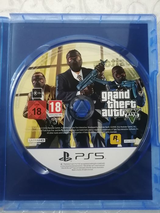Диск  GTA-V на playstation 5
