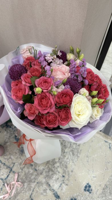 Букет цветов, розы, цветы