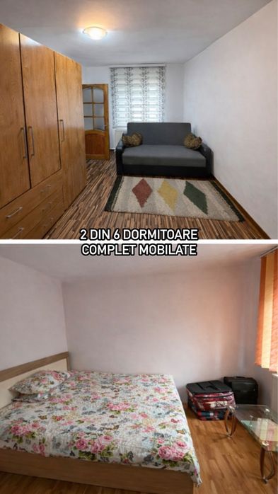 Casa parter+m 6 dormitoare  mobilată + spațiu comercial la stradă