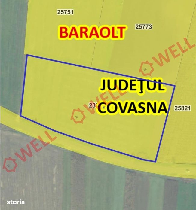 De vânzare teren extravilan între Biborțeni și Bățanii Mari