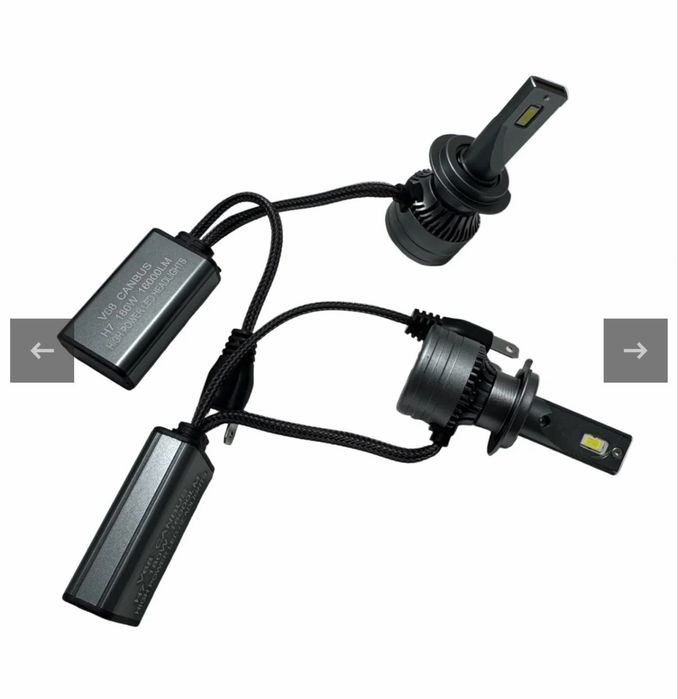 Set 2 Becuri LED Auto V68 H7, Canbus - 180W, 16.000LM, 6000K