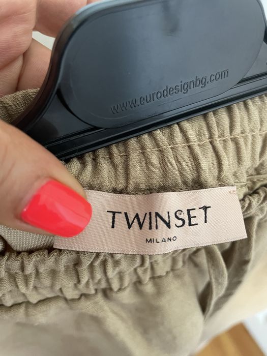 Twin Set ленен панталон