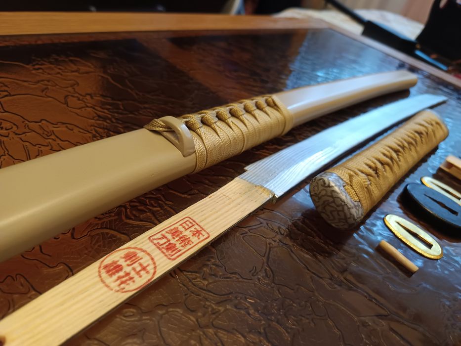 artă japoneză/sabie katana/wakizashi/lemn/iaido/panoplie/antrenament