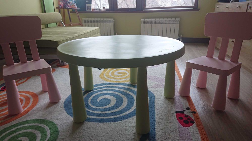 Стол с 2 стульями детский Икея