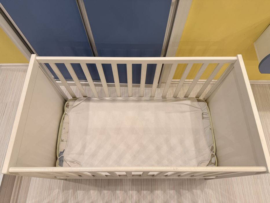 Детска кошара IKEA Sundvik + матрак iSleep