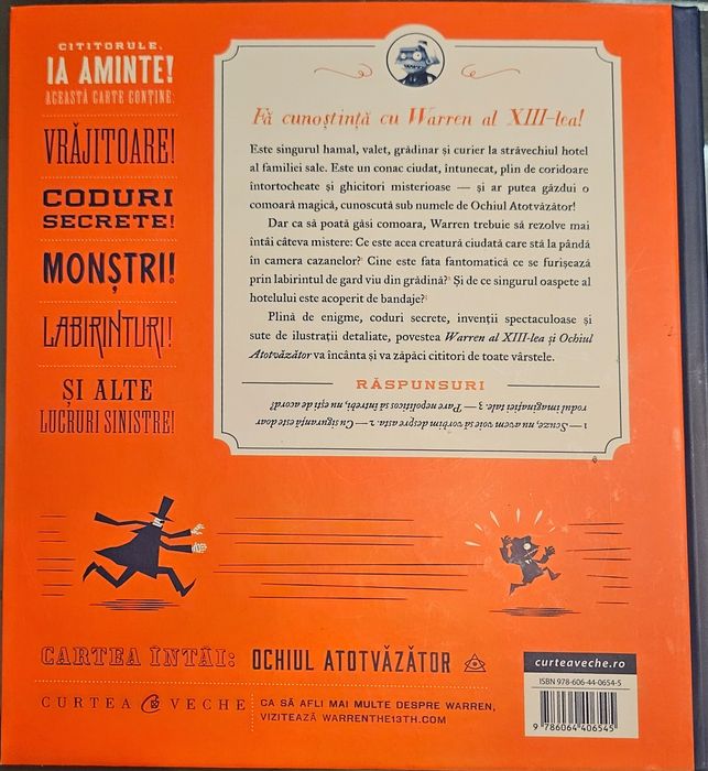 Vand carte copii Warren XIII si ochiul atotvazator