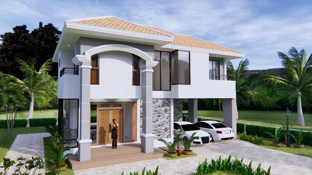 НА ИЗПЛАЩАНЕ - Двуетажна сглобяема къща с 3 спални, 160 кв. м