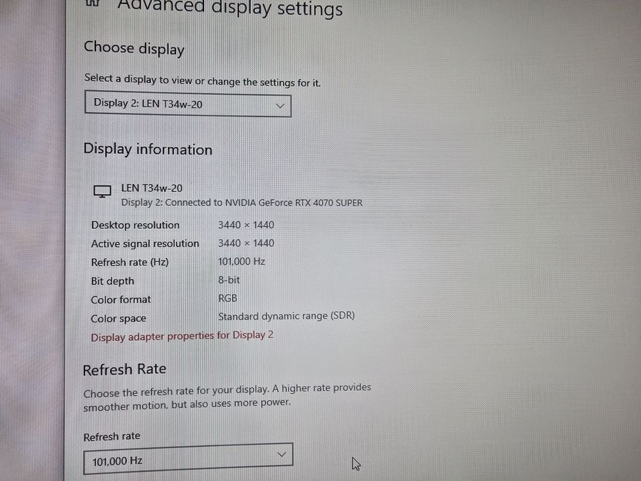 Lenovo 4k 34inch ultra wide curbat gaming 100hz