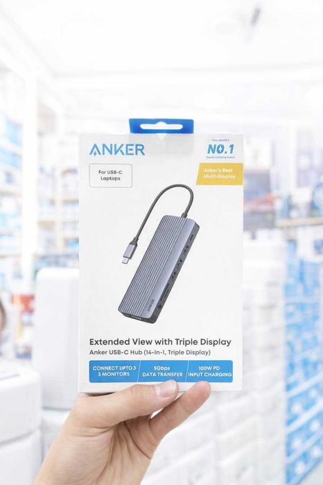 Anker USB-C Hub (14-in-1) Triple Display — Профессиональный хаб