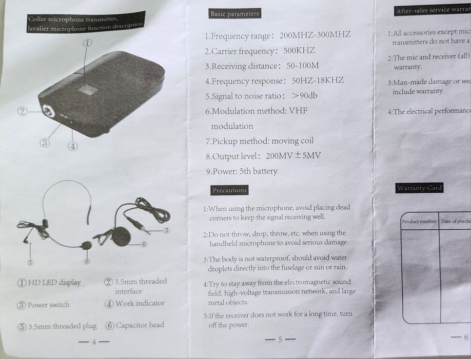 microfoane wireless  JIY E8 + receiver