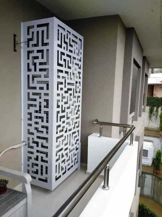 Декоративные панели для кондиционеров на фасадах зданий