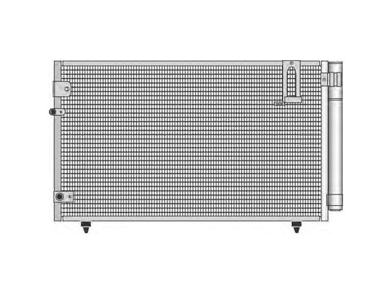 Condensator AC, aer conditionat Toyota Avensis Verso 2001-2009, 2.0, 2.0 D-4D, 710x370x16mm, OE 8846044430, Th-Series