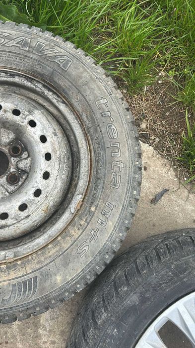 Jante cu anvelope iarna M+S 175 R14 C ET48 Dacia Papuc