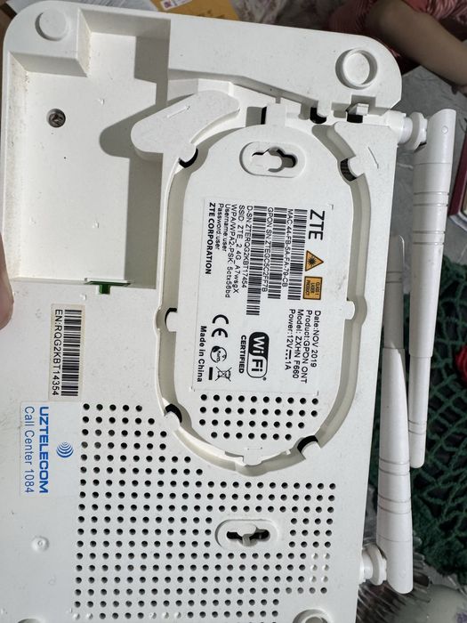GPON modem ZTE ZXHN F660