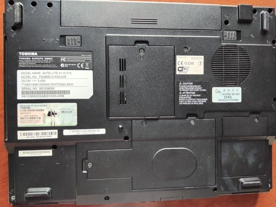 Лаптоп Toshiba Satelite, работещ