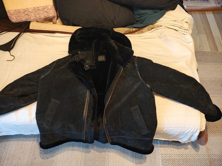 Geaca piele XXXL imblanita