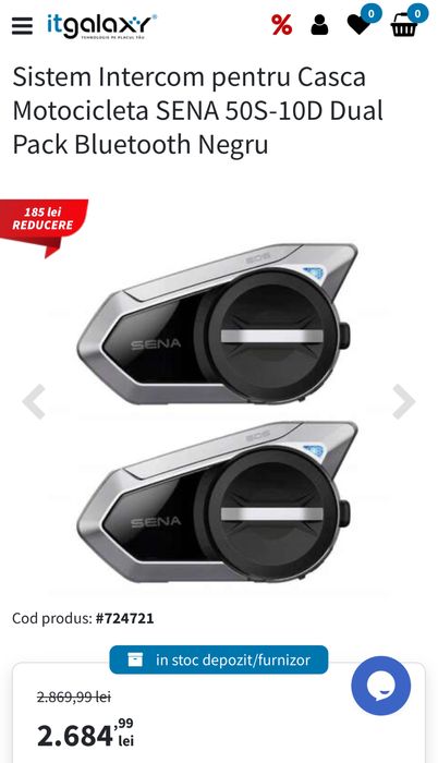 Intercom Sena 50s Dual Pack - sound by Harman Kardon