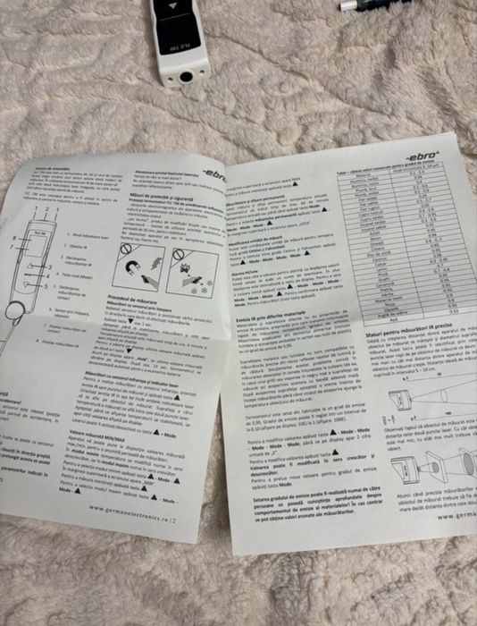 Termometru digital profesional destinat masurarii temperaturii in domeniul alimentar