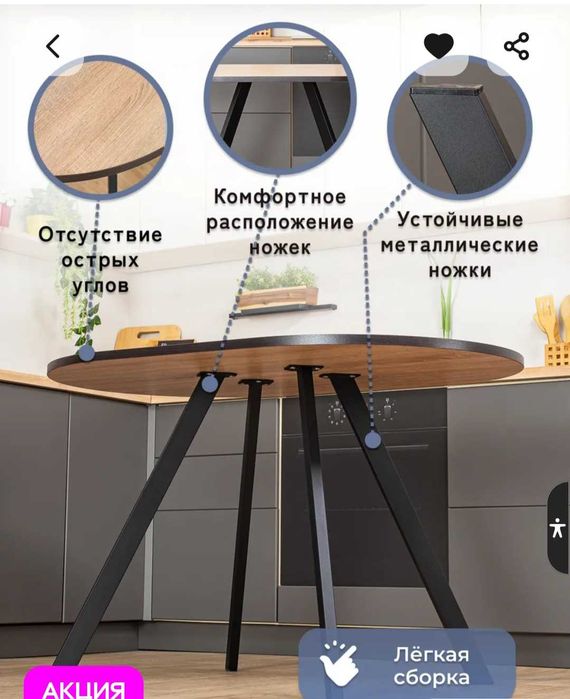 Продам кухонный стол