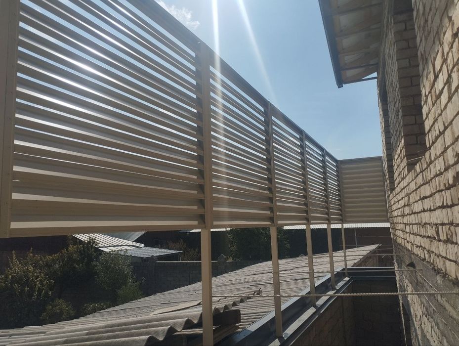 Металлические забор жалюзи-разные толщины из оцинковки долговечный