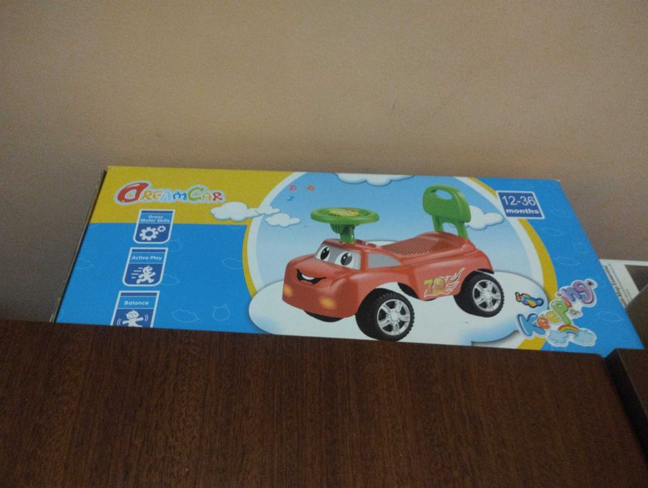 Кола за бутане Moni Toys - Keep Riding, розова