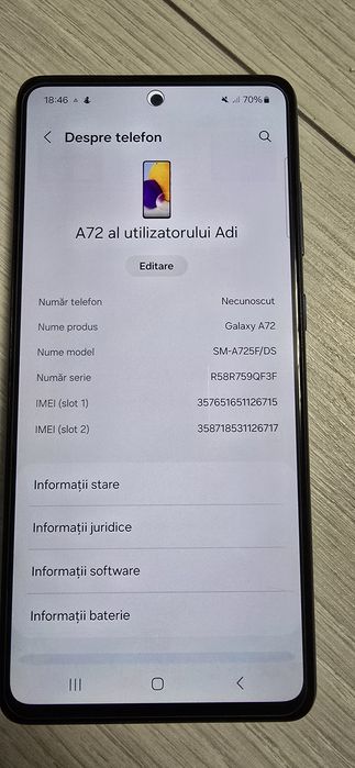 Samsung A72 256GB