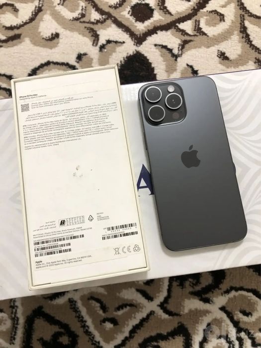 iPhone 15 Pro Max 256 GB Black Titanium - IDEAL holatda!