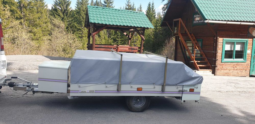 Remorcă tip cort import Olanda. Impecabilă.