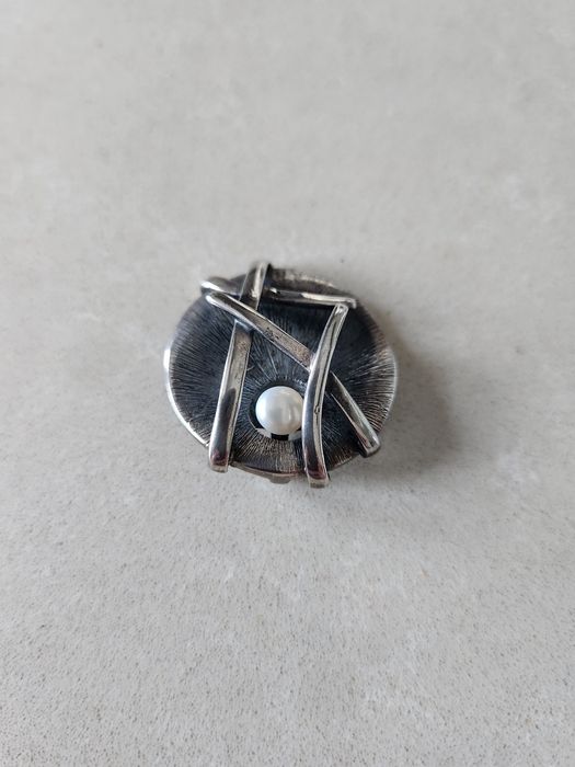 Сребърен комплект  с перла