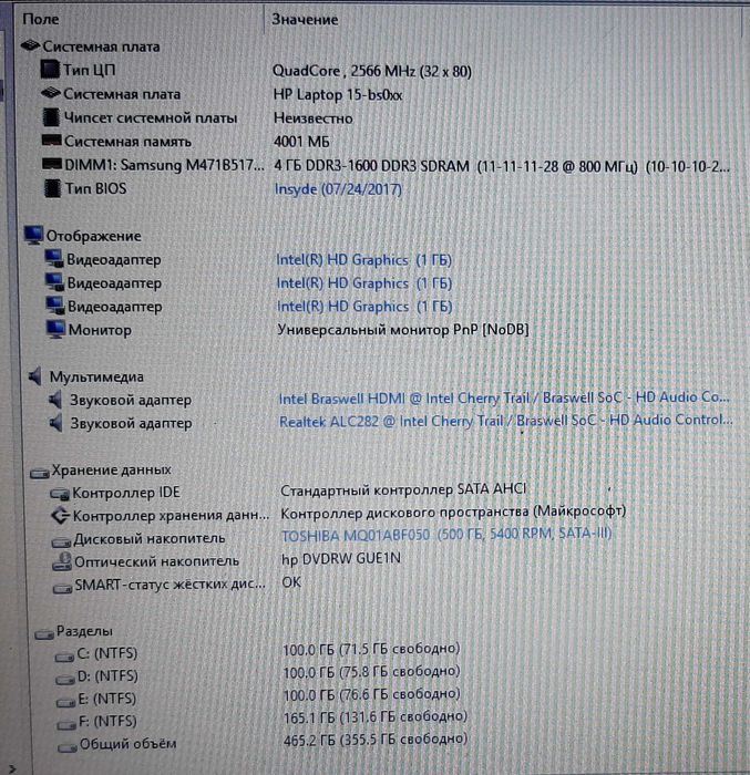 Ноутбук HP 15-bs002br