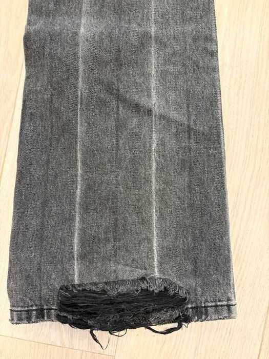 Balenciaga FW22 Lost Tape Flared Bootcut Jeans Gray