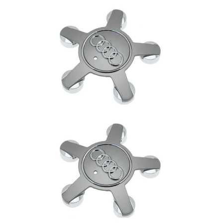 Capac Emblema Jante Roti AUDI 135mm Gri / Negru 4F0601165N, Embleme