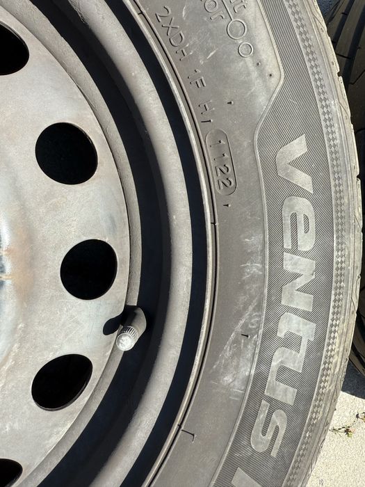 4 бр. джанти Hyundai kia с гуми HANKOOK 195/65/15 dot 22г Почети НОВИ