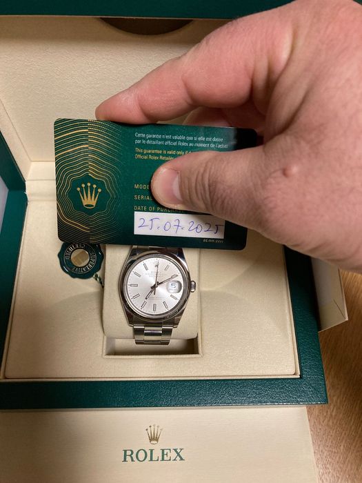 Vând ceas Rolex Datejust 36 mm, original 100%, aproape nou, cu acte