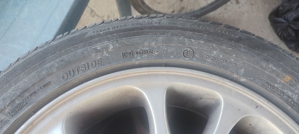 Capota Touran 2008+4 roti de vara Bridgestone