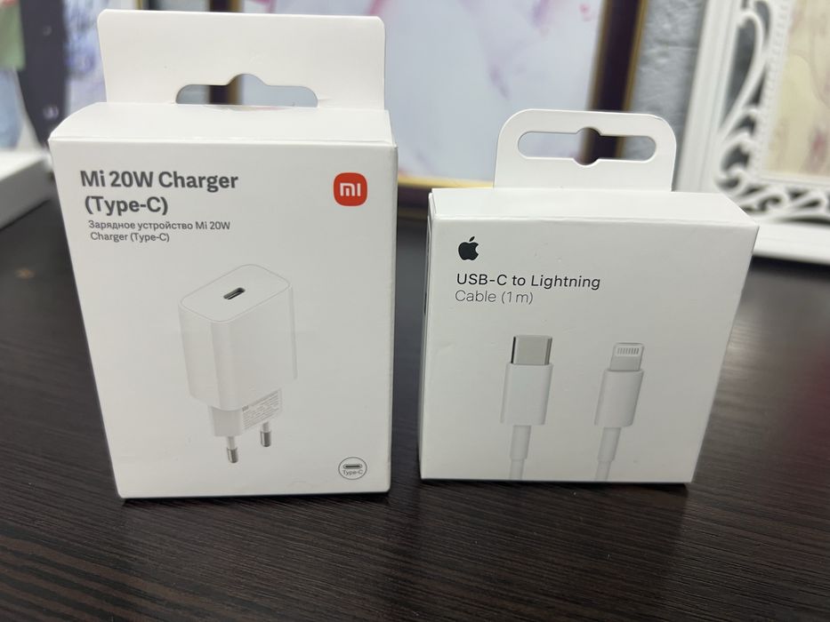 Зарядка адаптер блок шнур айфон.