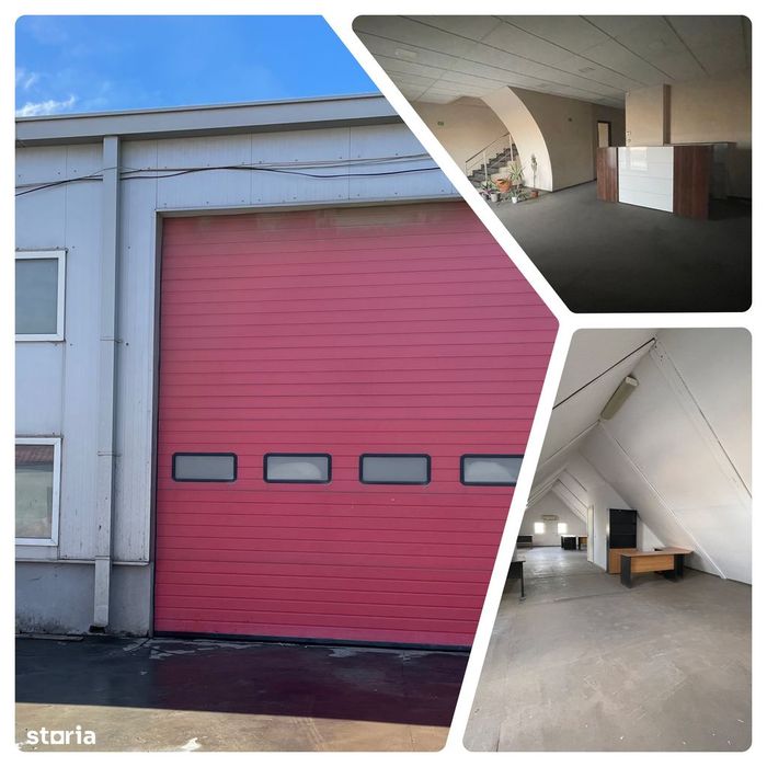 Spatii de inchiriat- hala, birouri si platforma betonata