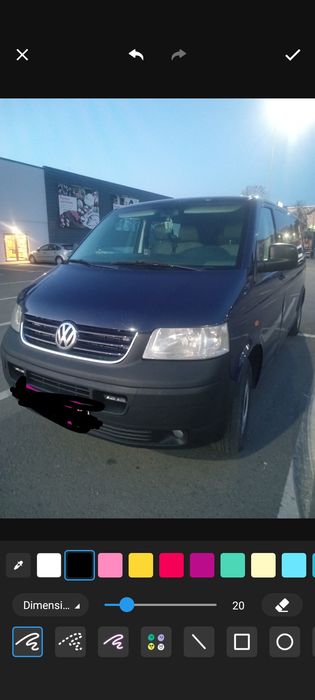 VW T 5 Transporter 1,9 Tdi *E 4*Autoturism 8+1*Long * Înmatriculat