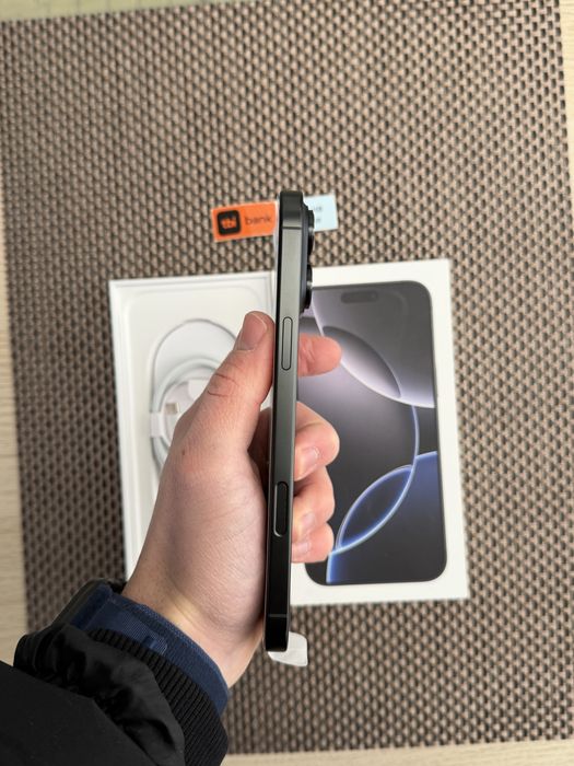 512•100%*iPhone 16 Pro max*ЛИЗИНГ 80лв/м Black айфон 16 про макс черен