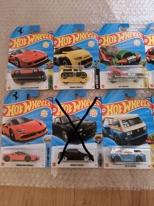 Машинки Hot Wheels из бокса 2025K.