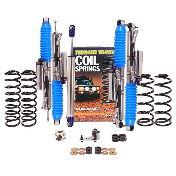 Suspensie - Kit complet Terrain Tamer PRO cu rezervor reglabile +4/5cm Wrangler JK