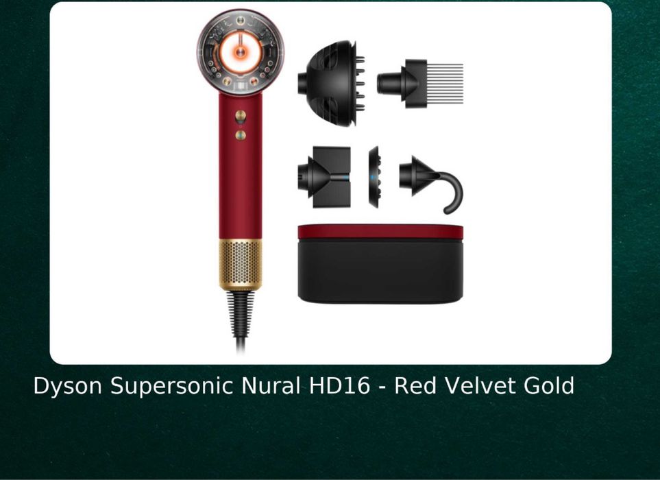 Dyson HD16 supersonic original.Jasper.Vink Blue.Red velvet.Bronze.Pink