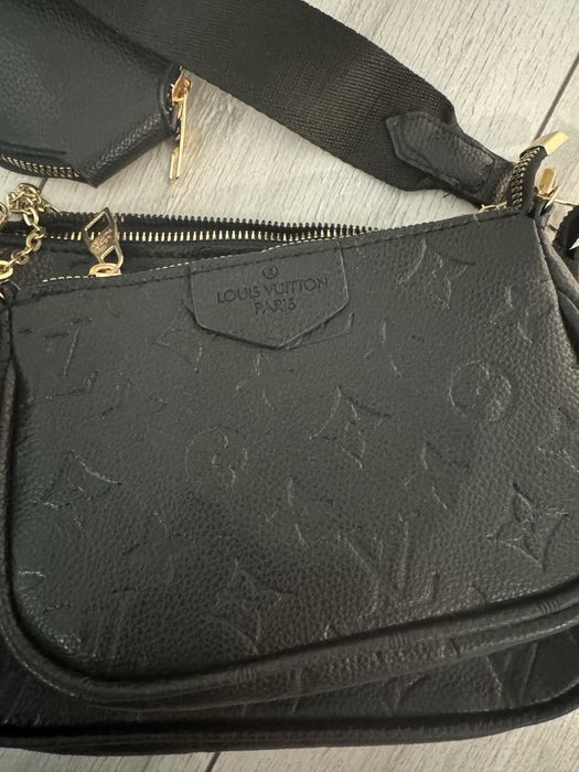 Geanta louis vuitton lv neagra set de 3 noua