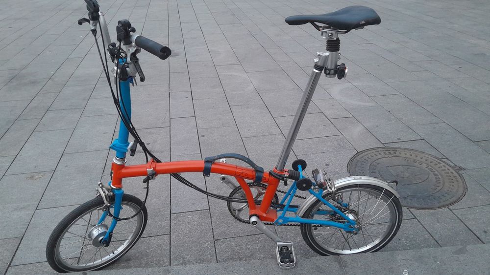 Brompton bicicletă pliabilă+electrică