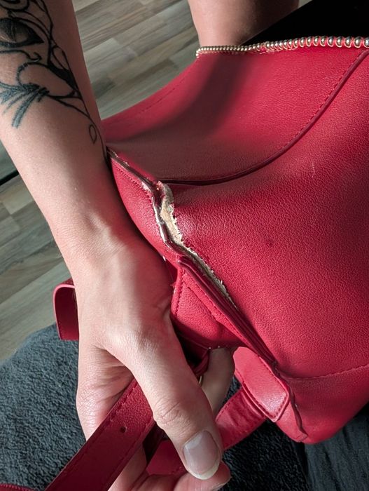 Червена раница Moschino