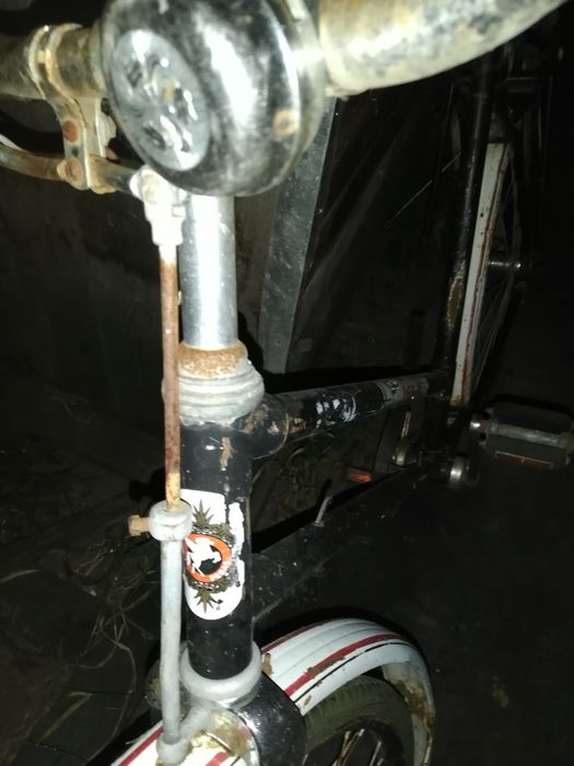 Bicicleta pegas.
